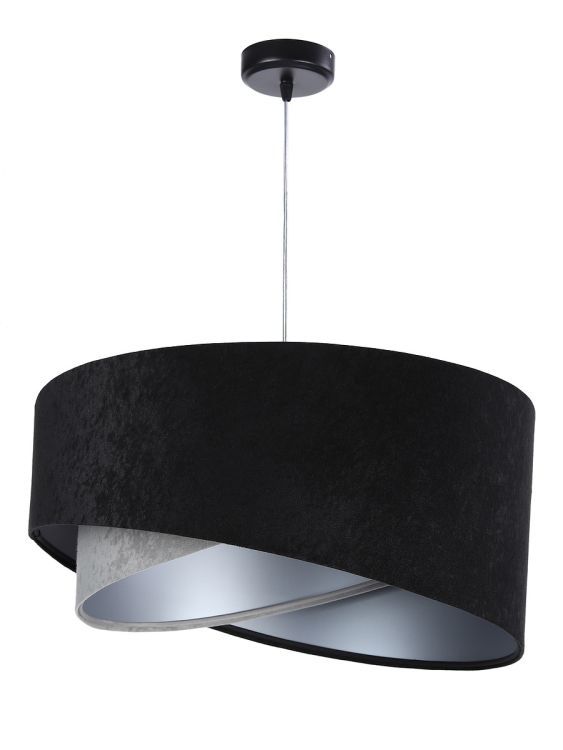 Lampa Bps Koncept wisząca SHAPELESS czarna/szara/srebrna 1 szt