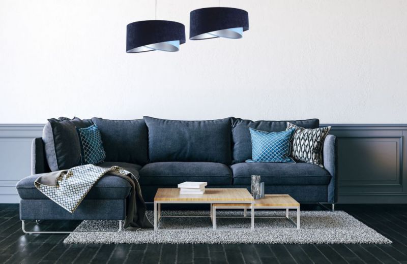 Lampa Bps Koncept wisząca THUNDERCLOUD BLUE granatowa/srebrna 1 szt