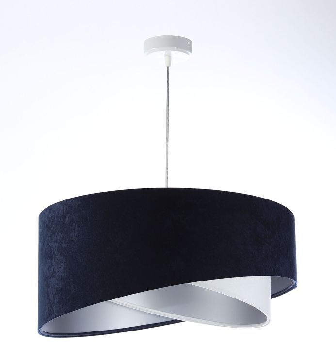 Lampa Bps Koncept wisząca THUNDERCLOUD WHITE granatowa/srebrna 1 szt