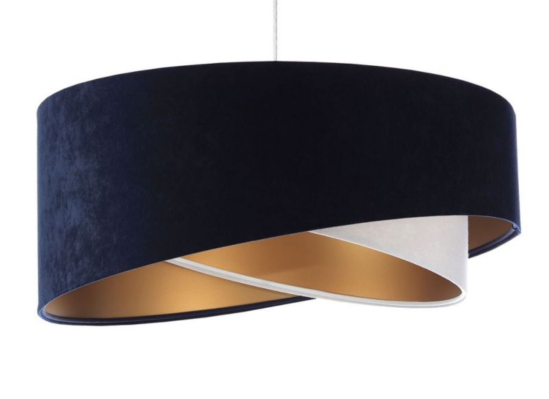 Lampa Bps Koncept wisząca THUNDERCLOUD WHITE granatowa/złota 1 szt