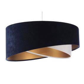 Lampa Bps Koncept wisząca THUNDERCLOUD WHITE granatowa/złota 1 szt