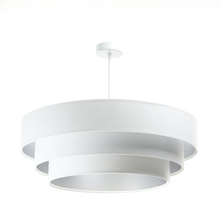 Lampa Bps Koncept wisząca TRIO biała/srebrna 1 szt