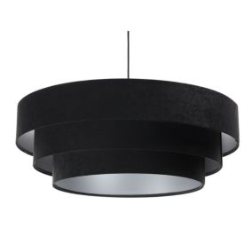 Lampa Bps Koncept wisząca TRIO czarna/srebrna 1 szt