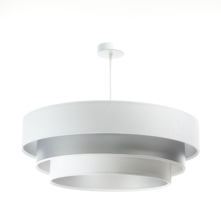 Lampa Bps Koncept wisząca TRIO MIX biała/srebrna 1 szt