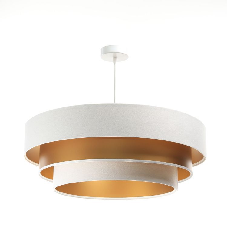 Lampa Bps Koncept wisząca TRIO MIX biała/złota 1 szt