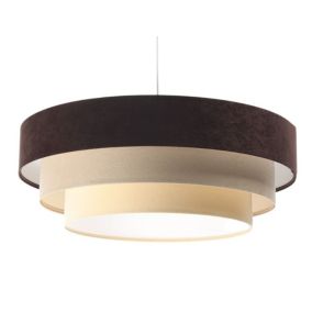 Lampa Bps Koncept wisząca TRIO MIX brązowa/beżowa/biała 1 szt