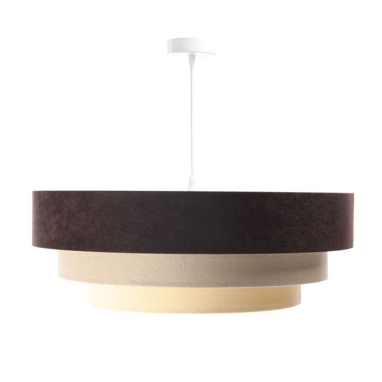 Lampa Bps Koncept wisząca TRIO MIX brązowa/beżowa/biała 1 szt