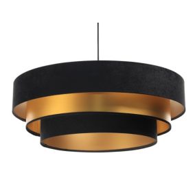 Lampa Bps Koncept wisząca TRIO MIX czarna/złota 1 szt