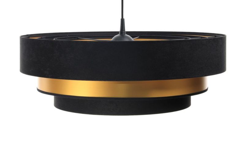 Lampa Bps Koncept wisząca TRIO MIX czarna/złota 1 szt