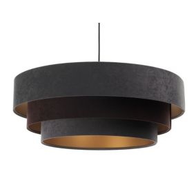 Lampa Bps Koncept wisząca TRIO MIX grafitowa/brązowa/złota 1 szt