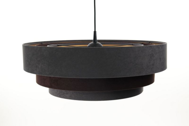 Lampa Bps Koncept wisząca TRIO MIX grafitowa/brązowa/złota 1 szt