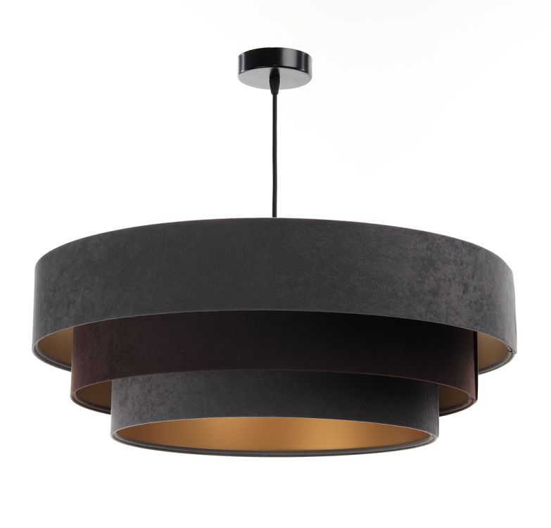 Lampa Bps Koncept wisząca TRIO MIX grafitowa/brązowa/złota 1 szt