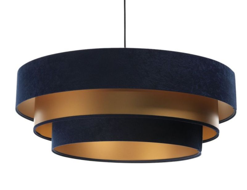 Lampa Bps Koncept wisząca TRIO MIX granatowa/złota 1 szt