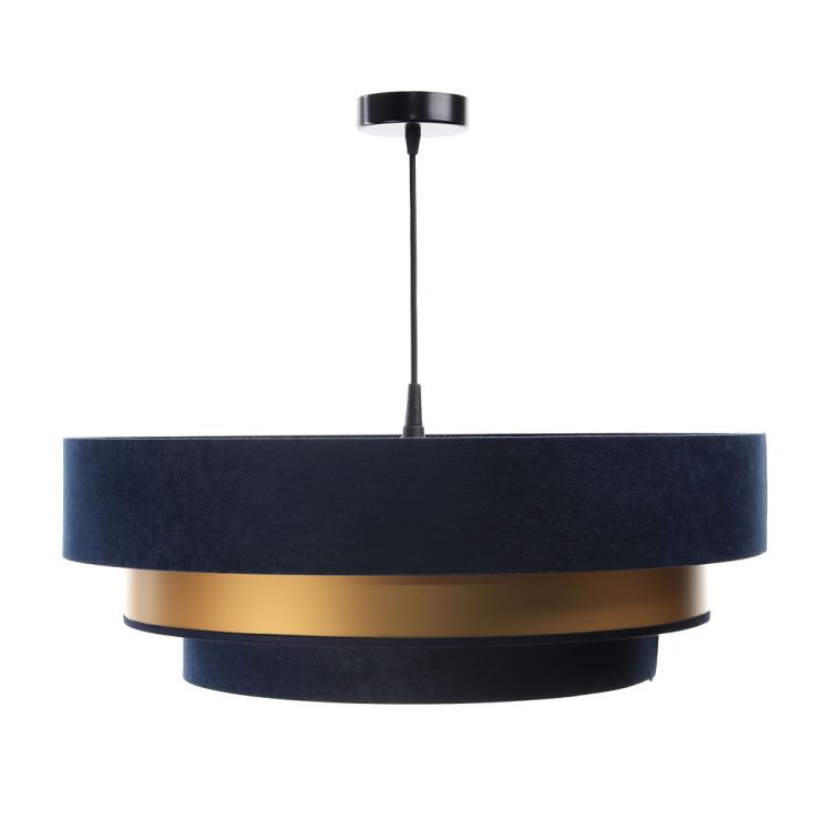 Lampa Bps Koncept wisząca TRIO MIX granatowa/złota 1 szt
