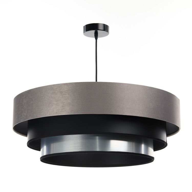 Lampa Bps Koncept wisząca TRIO MIX szara/czarna/srebrna 1 szt