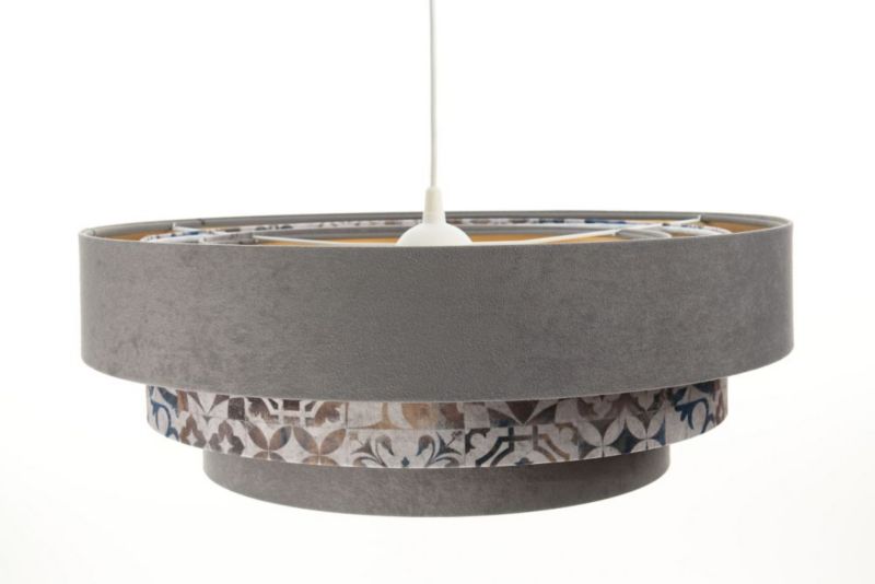 Lampa Bps Koncept wisząca TRIO MIX szara/wielokolorowa 1 szt