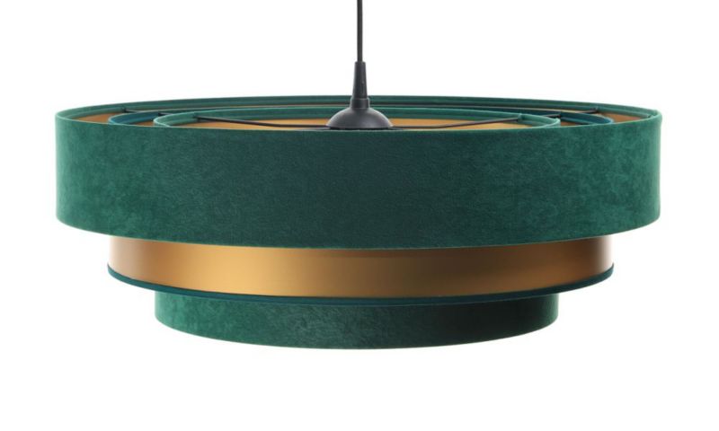 Lampa Bps Koncept wisząca TRIO MIX zielona/złota 1 szt