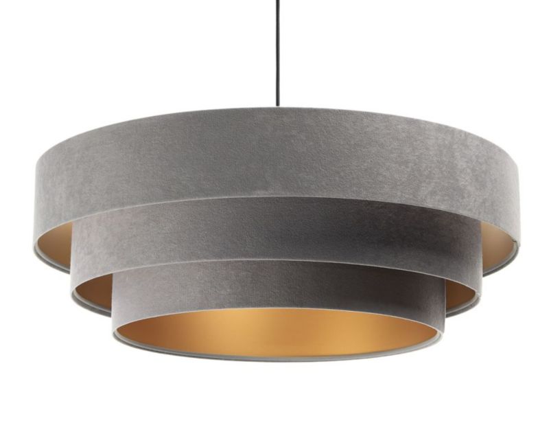 Lampa Bps Koncept wisząca TRIO szara/złota 1 szt