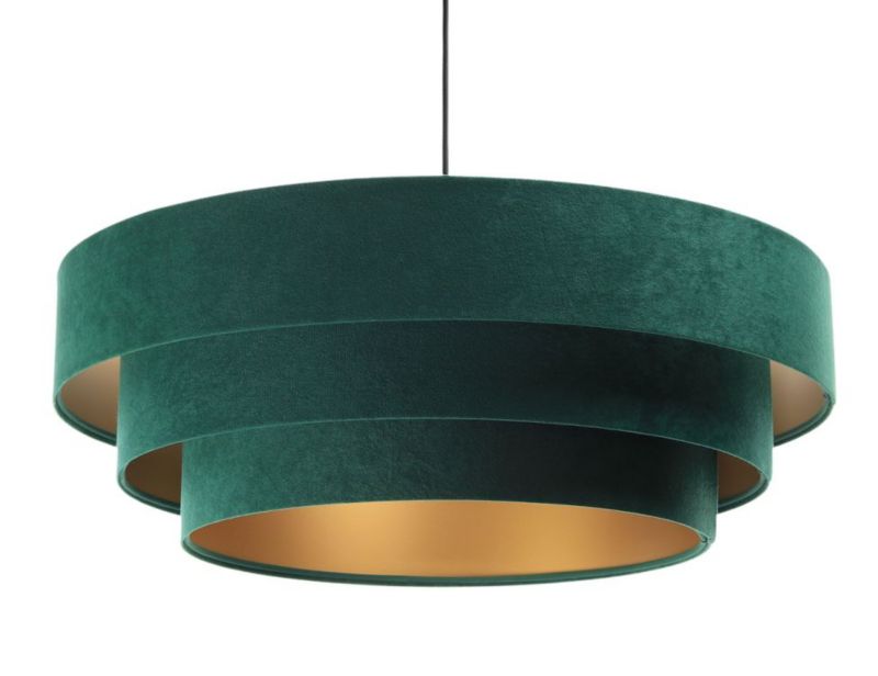 Lampa Bps Koncept wisząca TRIO zielona/złota 1 szt