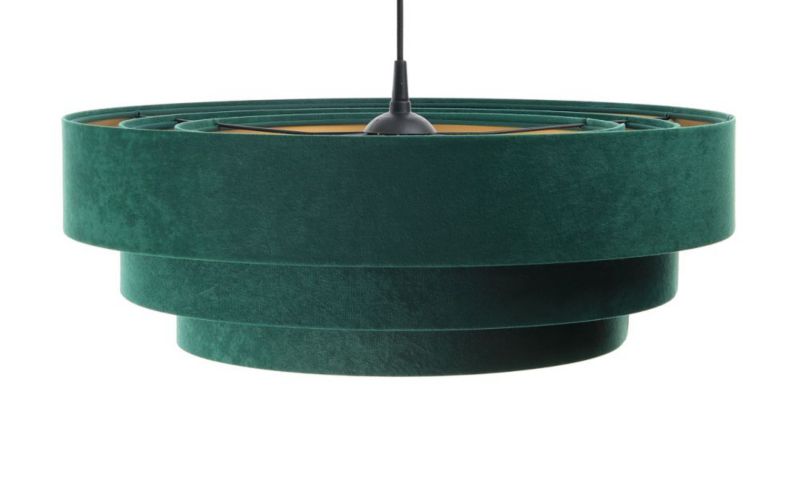 Lampa Bps Koncept wisząca TRIO zielona/złota 1 szt