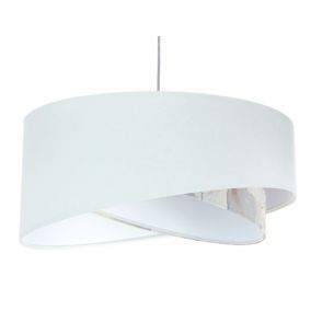 Lampa Bps Koncept wisząca WHITE FLOWER biała 1 szt