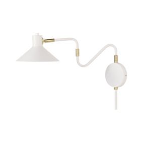 Lampa ścienna Baliem Regulowana Metal Biały 1 szt.
