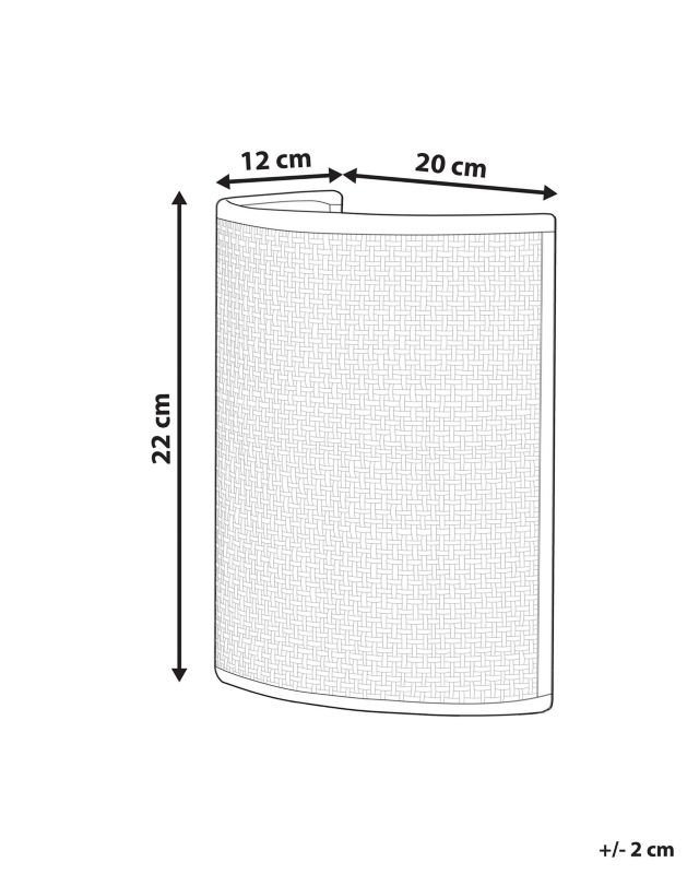 Lampa ścienna Cario Rattan Naturalny 1 szt.