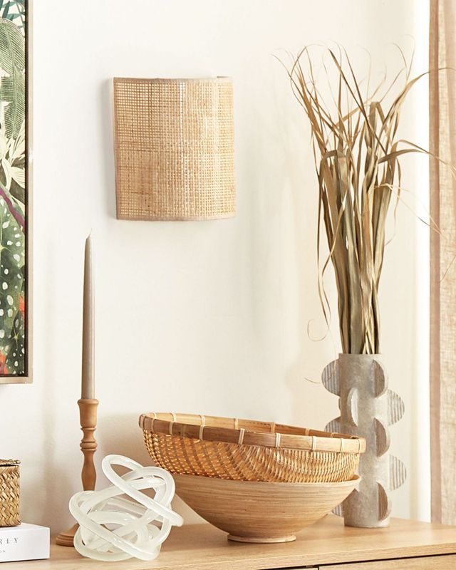 Lampa ścienna Cario Rattan Naturalny 1 szt.