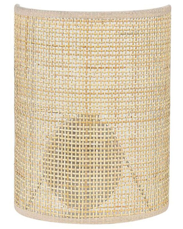 Lampa ścienna Demitrie Rattan Naturalny 1 szt.