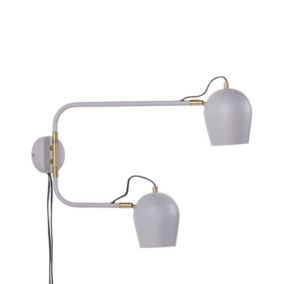 Lampa ścienna Estrella Regulowana Metal Jasnoszary 1 szt.