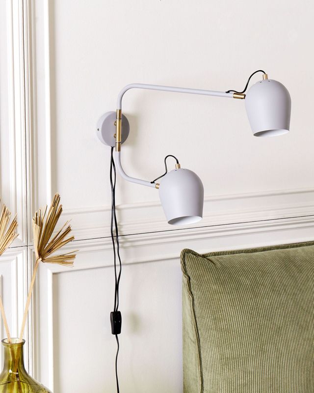 Lampa ścienna Estrella Regulowana Metal Jasnoszary 1 szt.