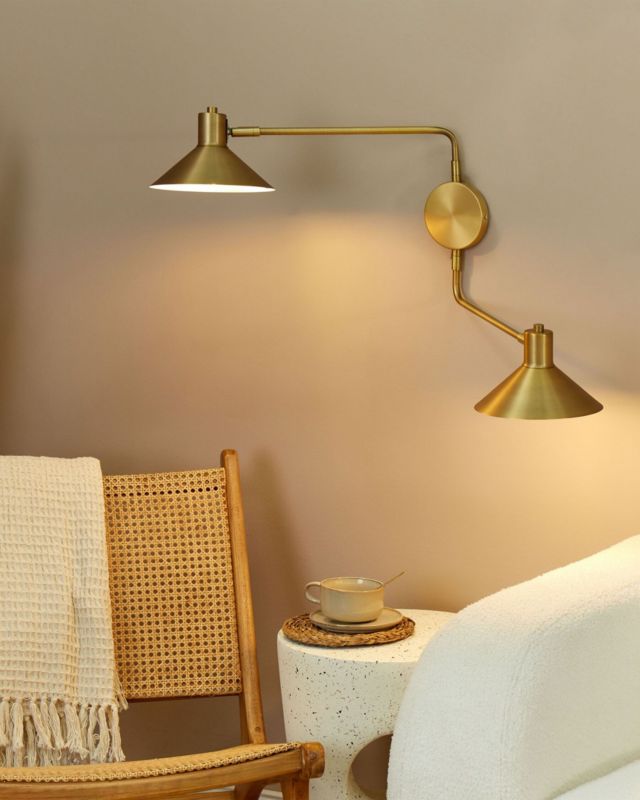 Lampa ścienna Kadassa Regulowana Metal Złoty 1 szt.