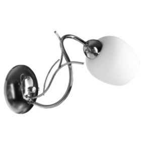 Lampa ścienna kinkiet Light Home LH Dorika Chrom 1x E14 40W srebrny 1szt.