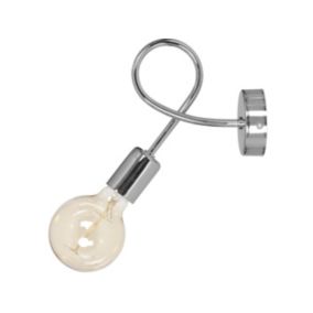Lampa ścienna kinkiet Light Home LH Edison 1x E27 60W srebrny 1szt.