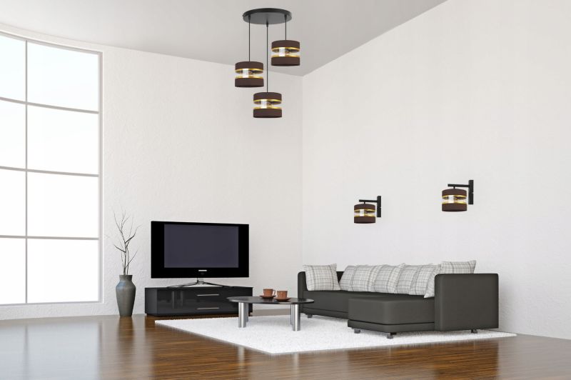 Lampa ścienna kinkiet Light Home LH Elegance Gold 1x E27 60W brązowy/czarny 1szt.