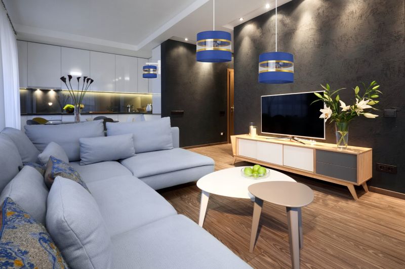 Lampa ścienna kinkiet Light Home LH Elegance Gold 1x E27 60W granatowy/biały 1szt.