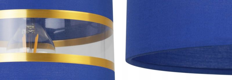 Lampa ścienna kinkiet Light Home LH Elegance Gold 1x E27 60W granatowy/biały 1szt.