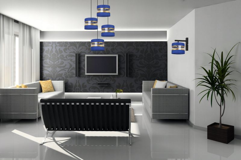 Lampa ścienna kinkiet Light Home LH Elegance Gold 1x E27 60W granatowy/czarny 1szt.