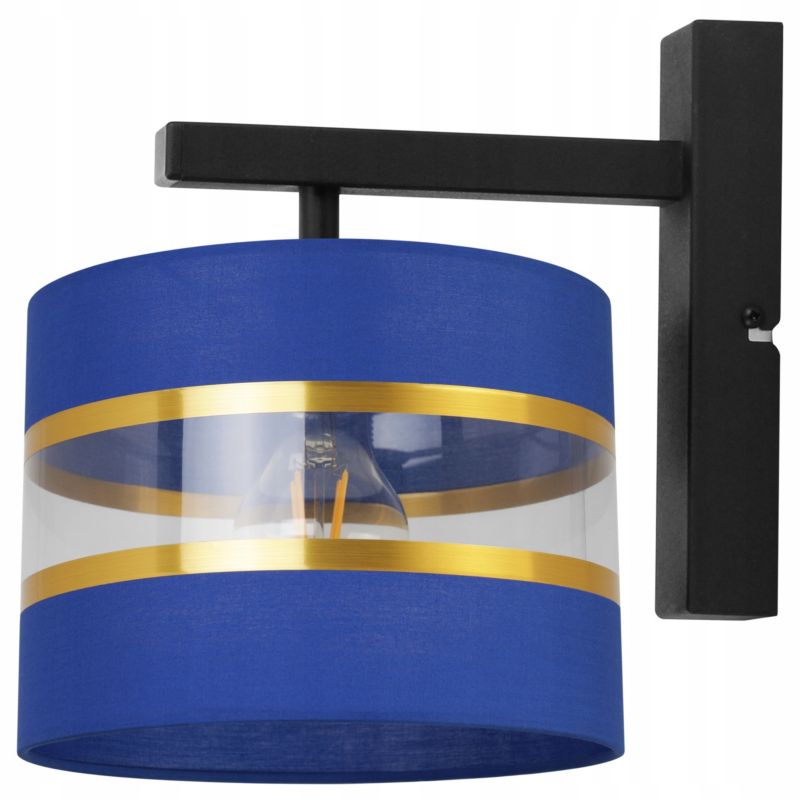 Lampa ścienna kinkiet Light Home LH Elegance Gold 1x E27 60W granatowy/czarny 1szt.