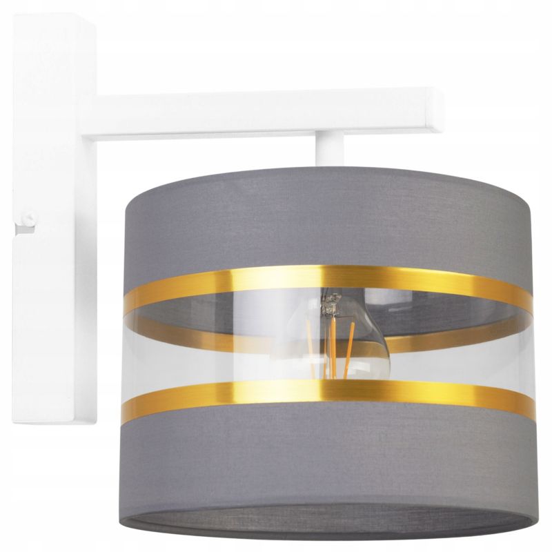Lampa ścienna kinkiet Light Home LH Elegance Gold 1x E27 60W szary/biały 1szt.