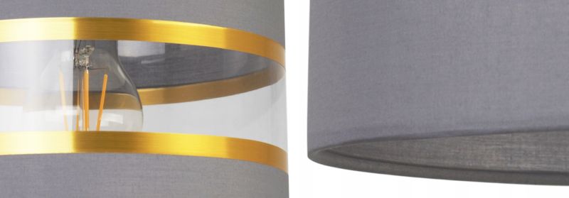 Lampa ścienna kinkiet Light Home LH Elegance Gold 1x E27 60W szary/biały 1szt.