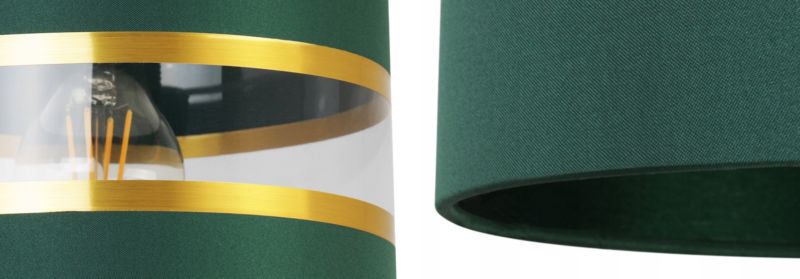 Lampa ścienna kinkiet Light Home LH Elegance Gold 1x E27 60W zielony/czarny 1szt.