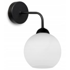 Lampa ścienna kinkiet Light Home LH Eliza 1x E27 60W czarny/biały 1szt.