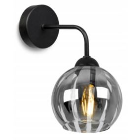 Lampa ścienna kinkiet Light Home LH Eliza 1x E27 60W czarny/szary 1szt.