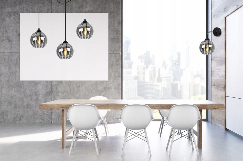 Lampa ścienna kinkiet Light Home LH Eliza 1x E27 60W czarny/szary 1szt.