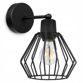 Lampa ścienna kinkiet Light Home LH Nuvola 1x E27 60W krótki czarny 1szt.