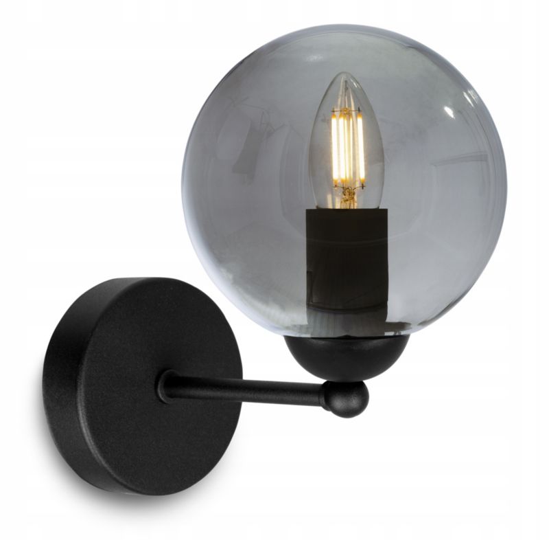 Lampa ścienna kinkiet Light Home LH Paris 1x E27 60W czarny/szary 1szt.
