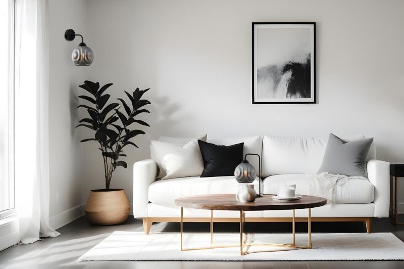 Lampa ścienna kinkiet Light Home LH Riffle 1x E27 60W szara kula 1szt.