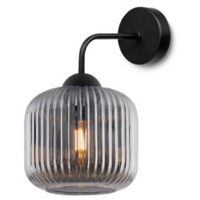 Lampa ścienna kinkiet Light Home LH Riffle 1x E27 60W szary walec 1szt.