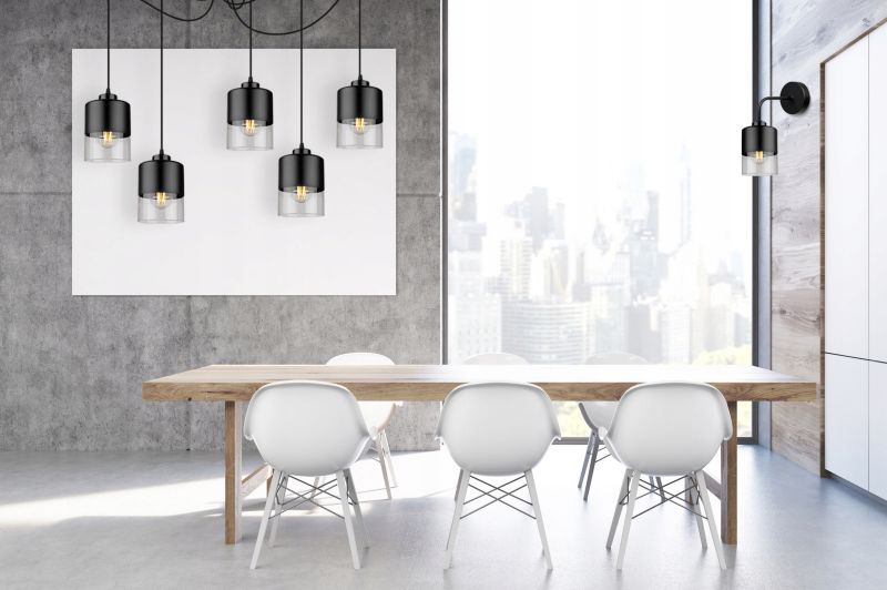 Lampa ścienna kinkiet Light Home LH Roma 1x E27 60W czarny 1szt.